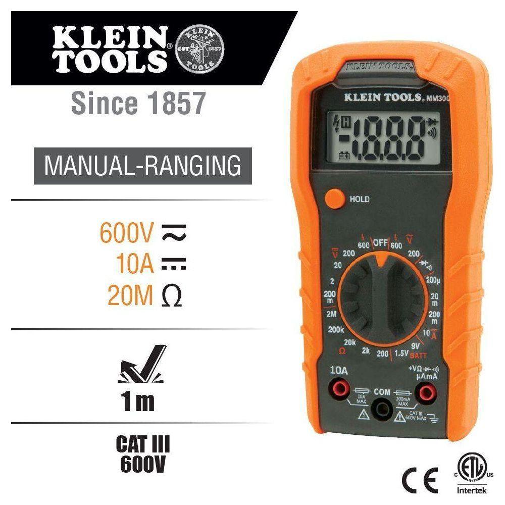 Klein MM300 Digital Multi-Tester (Multimeter) | Klein by KHM Megatools Corp. Klein MM300 Digital Multi-Tester (Multimeter) | Klein by KHM Megatools Corp.